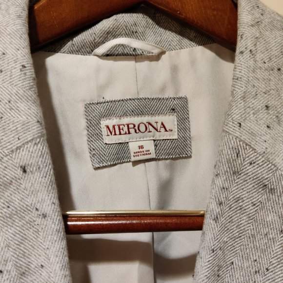 Merona Tweed Blazer Jacket NWT - Picture 5 of 8